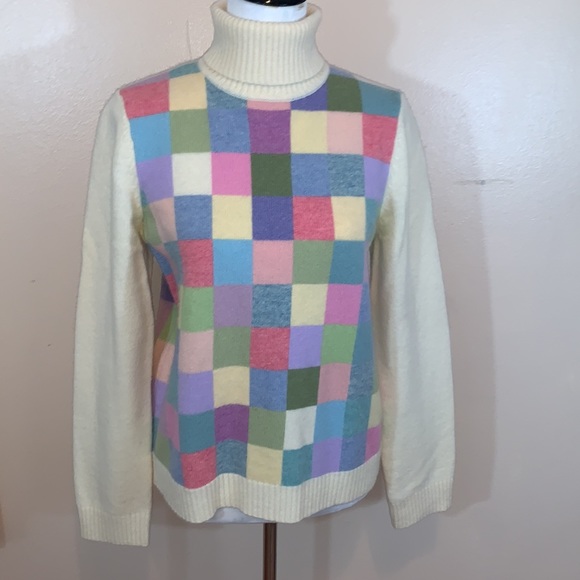 Jones New York Vintage Lambswool Turtleneck Sweater - Picture 1 of 8